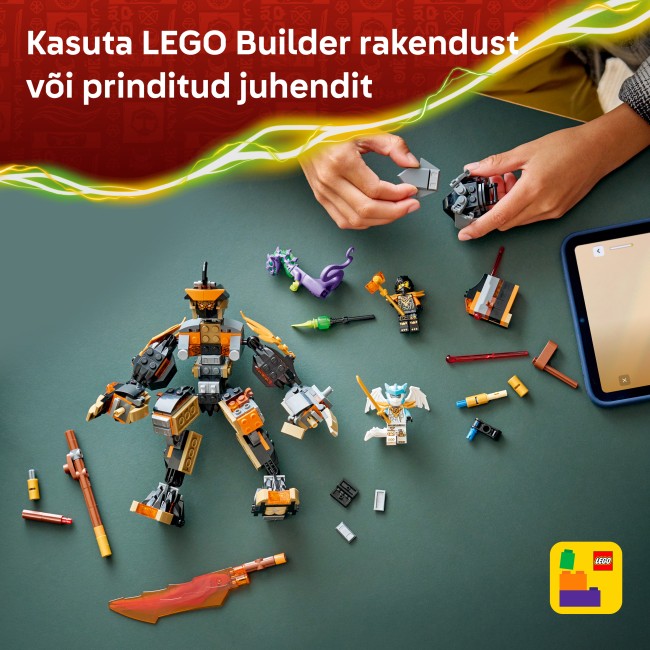 71854 Cole'i missioonirobot ja draakon Zane