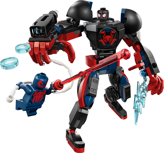 76337 Miles Moralese robot vs. Spider-Man 2099