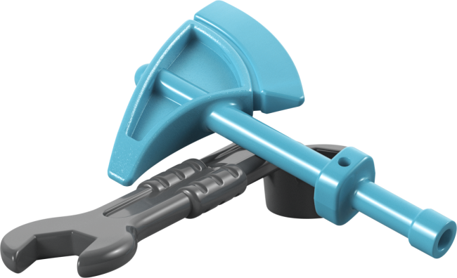 10473 Ugunsdzēsēju auto ar šļūteni un ugunsdzēsēju