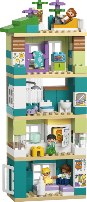 10470 “Trīs vienā” Moderna ģimenes māja ar figūrām