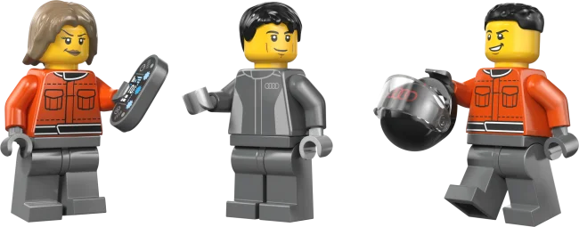 60493 F1®-kuljetusauto ja Audi F1® ‑kilpa-auto