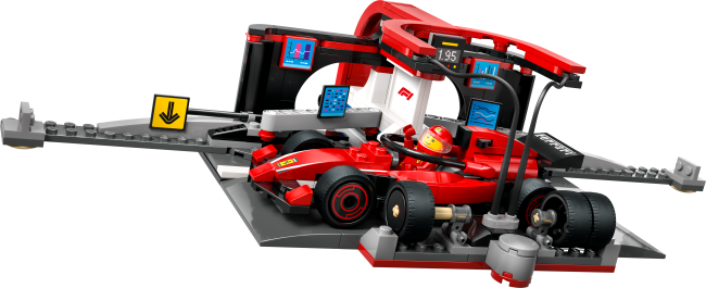 60443 F1® pitstops un autotehniķi ar Ferrari auto