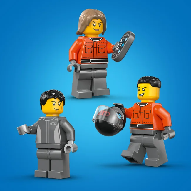 60493 F1®-kuljetusauto ja Audi F1® ‑kilpa-auto