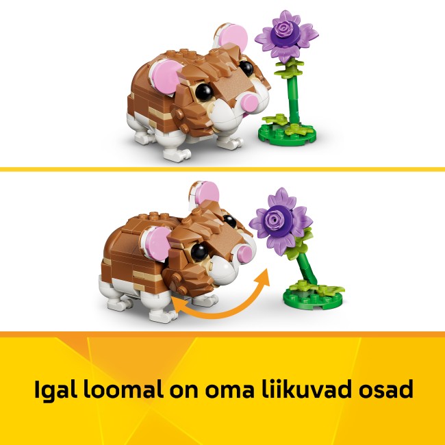 31376 Hurmaava hamsteri ja kukka