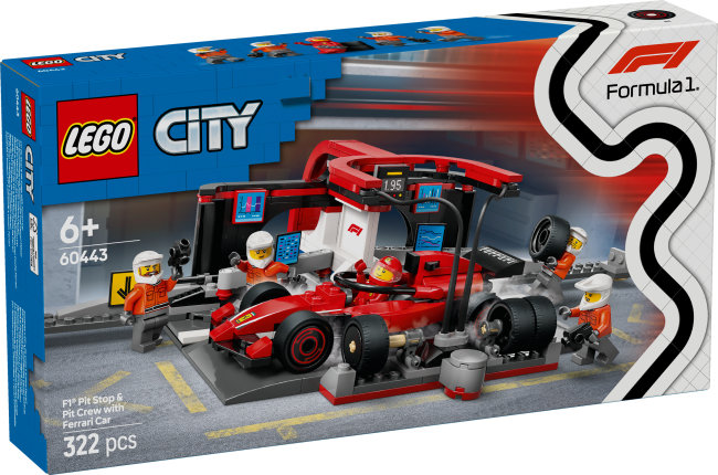 60443 F1® pitstops un autotehniķi ar Ferrari auto