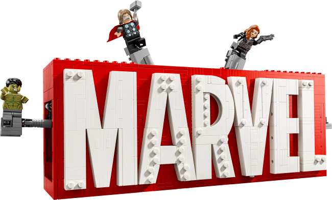 76313 MARVEL-logo ja minihahmot