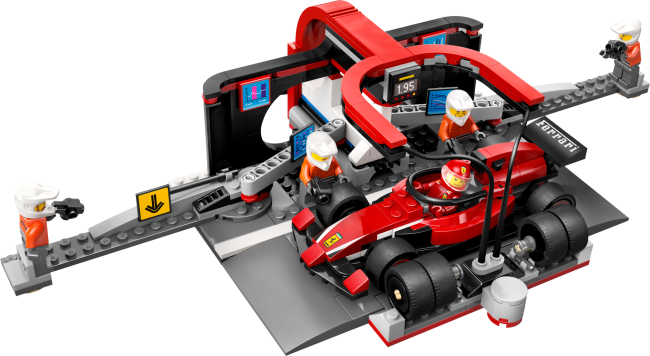 60443 F1® pitstops un autotehniķi ar Ferrari auto