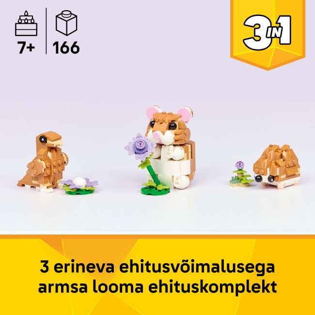 31376 Hurmaava hamsteri ja kukka