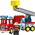 10473 LEGO DUPLO Town Ugunsdzēsēju auto ar šļūteni un ugunsdzēsēju