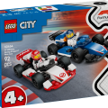 60464 LEGO  City F1® Williams Racing ja Haas F1® Race autod