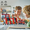 60414 LEGO  City Tuletõrjedepoo koos tuletõrjeautoga